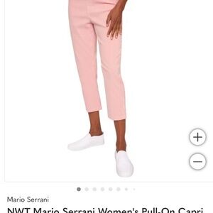 Mario Serrani Women's Light Pink Capris